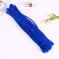 Wholesale 6mm*50cm colorful diy chenille stem craft pipe cleaner for art